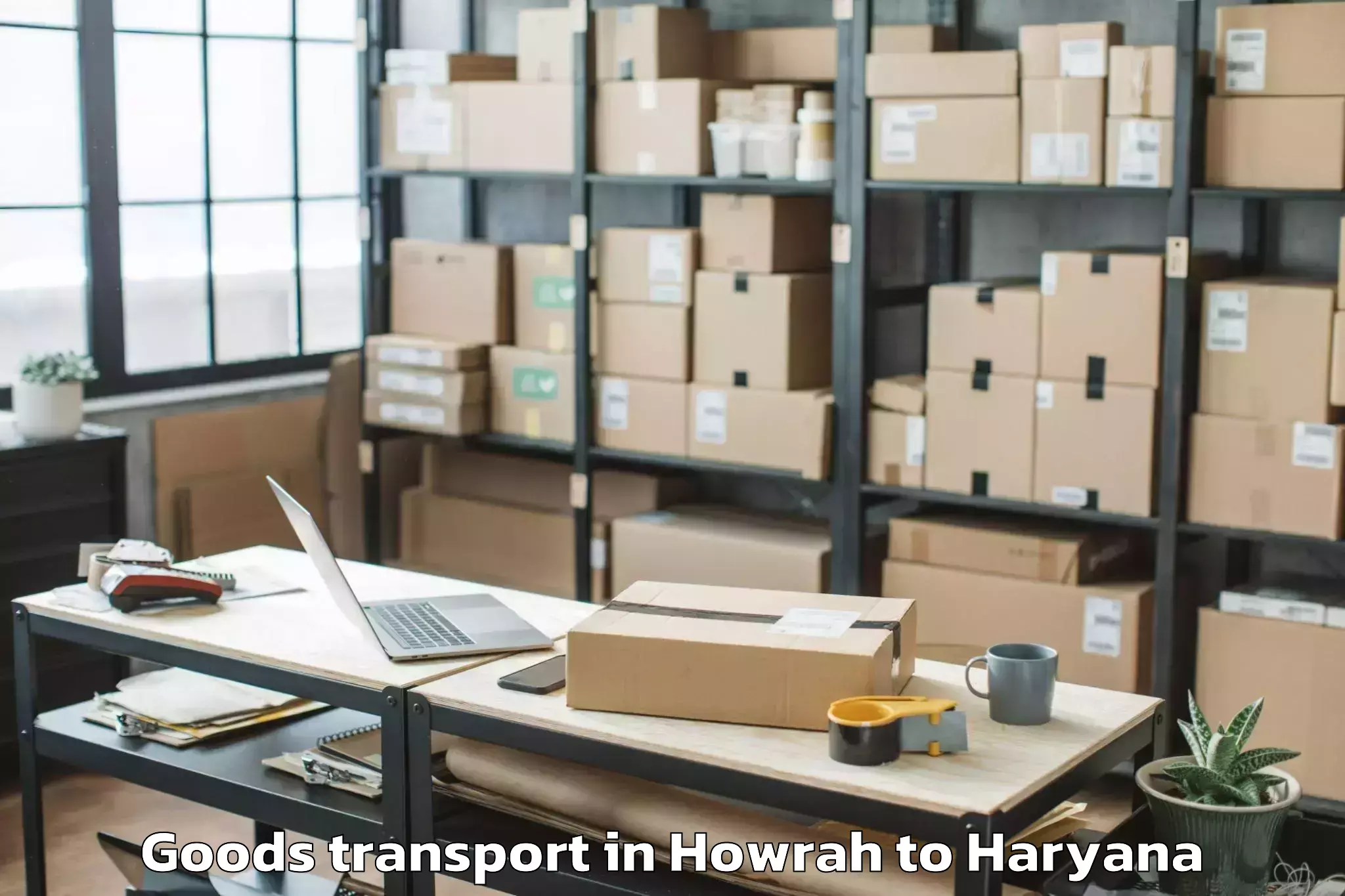 Book Howrah to Kessel Mall Kurukshetra Goods Transport Online